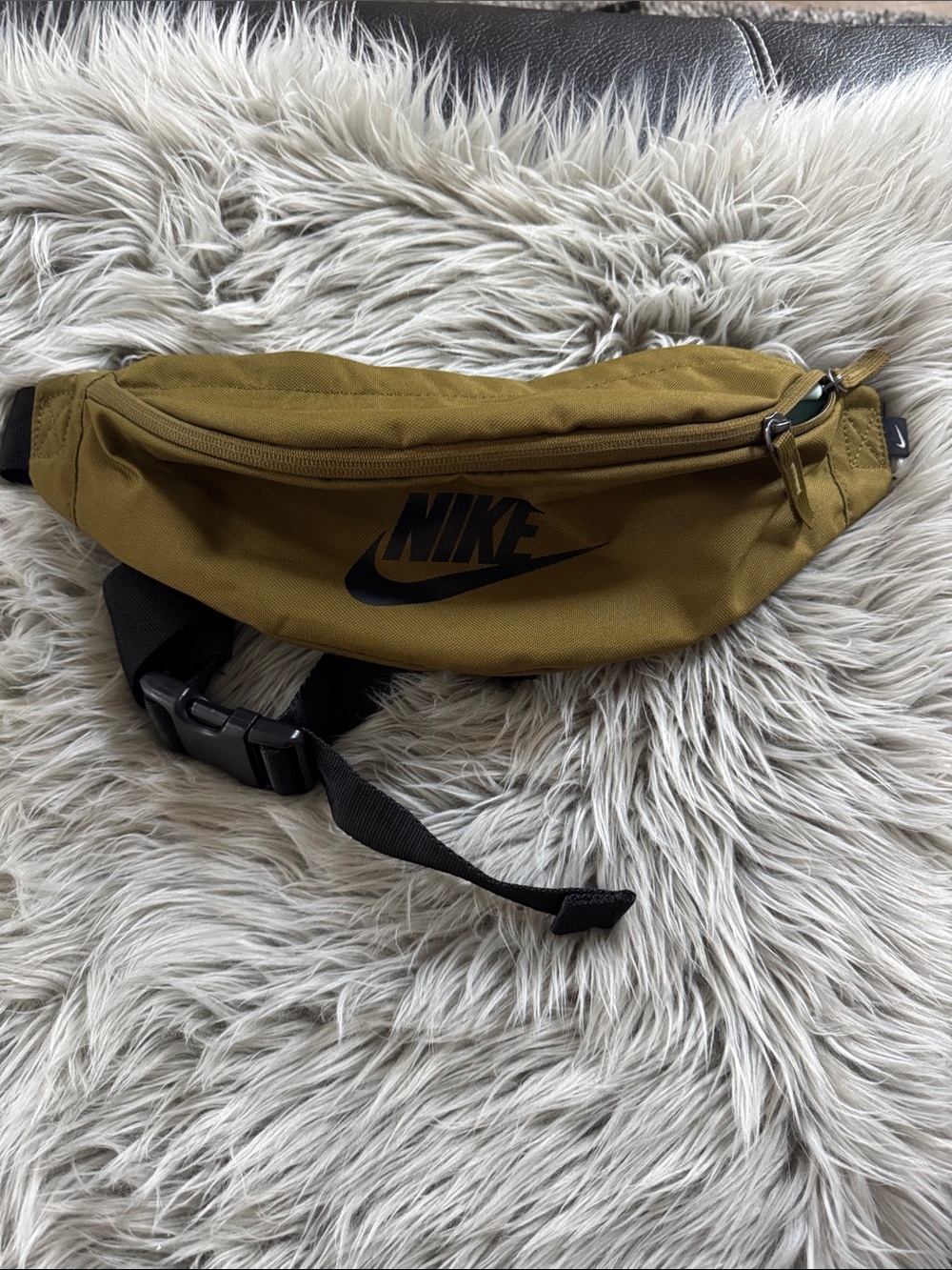 Nike Olive Waist Bag with Black Logo